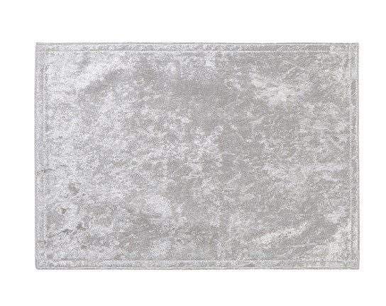Crushed Velvet Placemat Silver