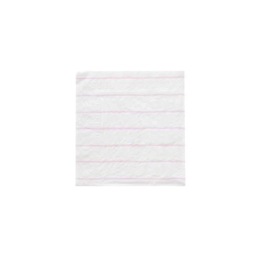 Frenchie Striped Lilac Napkins - Cocktail -16 Pk. - SimplySoiree