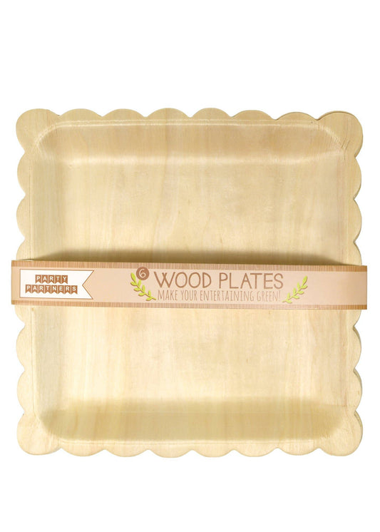 Wood Dinner Plates - SimplySoiree