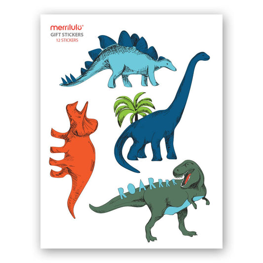 Dinosaur Party - Gift Bag Stickers - SimplySoiree