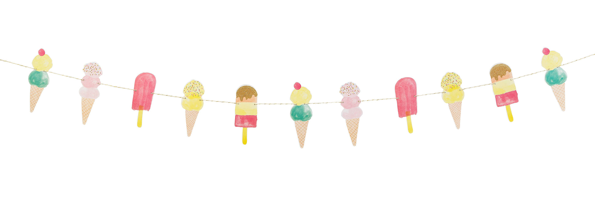 We Heart Ice Cream Garland - SimplySoiree