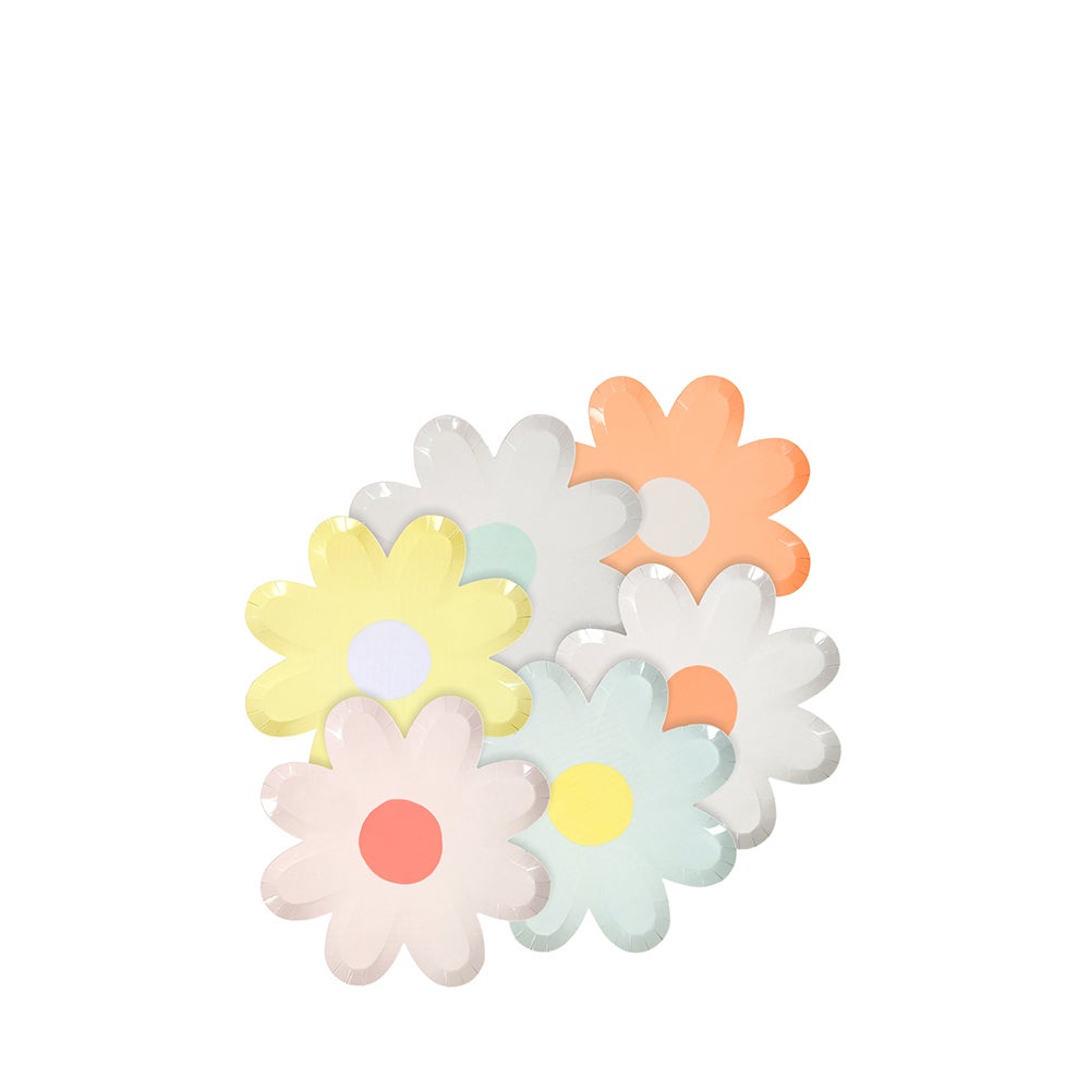 Meri Meri - Colorful Daisy Canape Plates - SimplySoiree