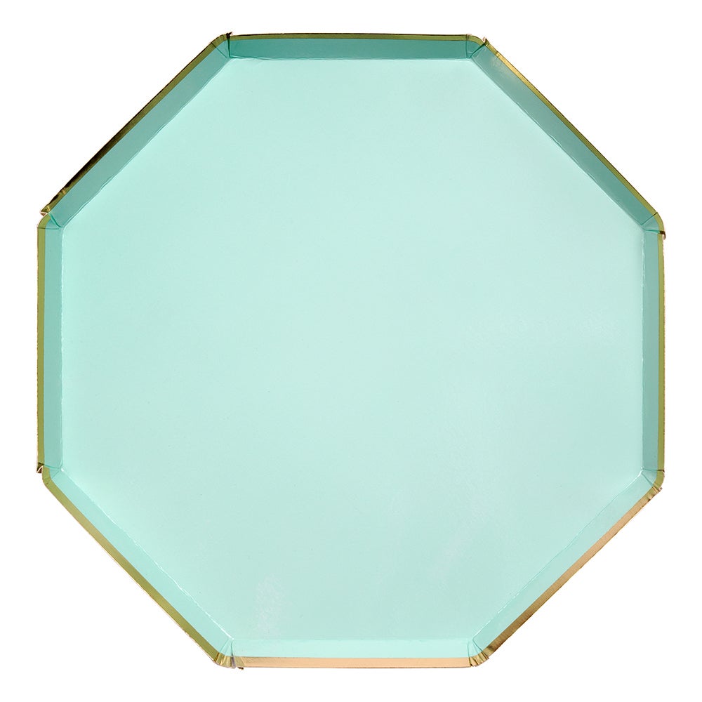 Meri Meri - Large Mint Octagonal Plate - SimplySoiree