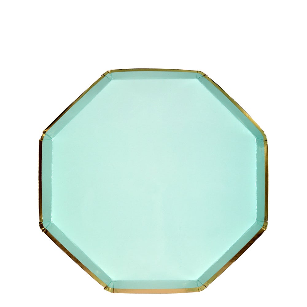 Meri Meri - Small Mint Octagonal Plate - SimplySoiree