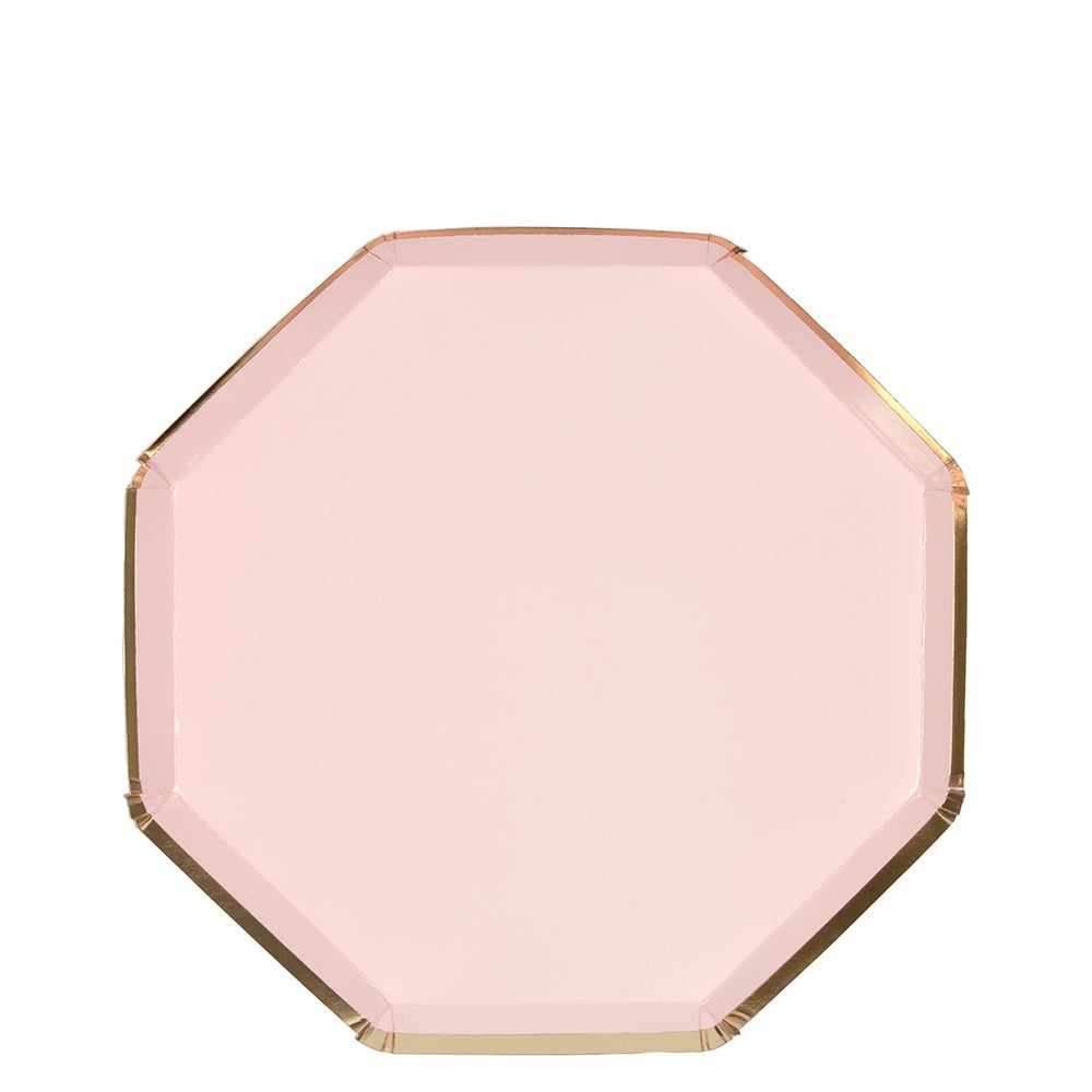Meri Meri - Small Dusky- Pink Octagonal Plate - SimplySoiree