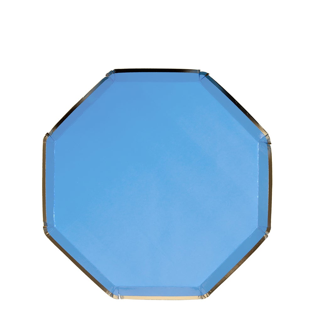 Meri Meri - Small Blue Octagonal Plate - SimplySoiree