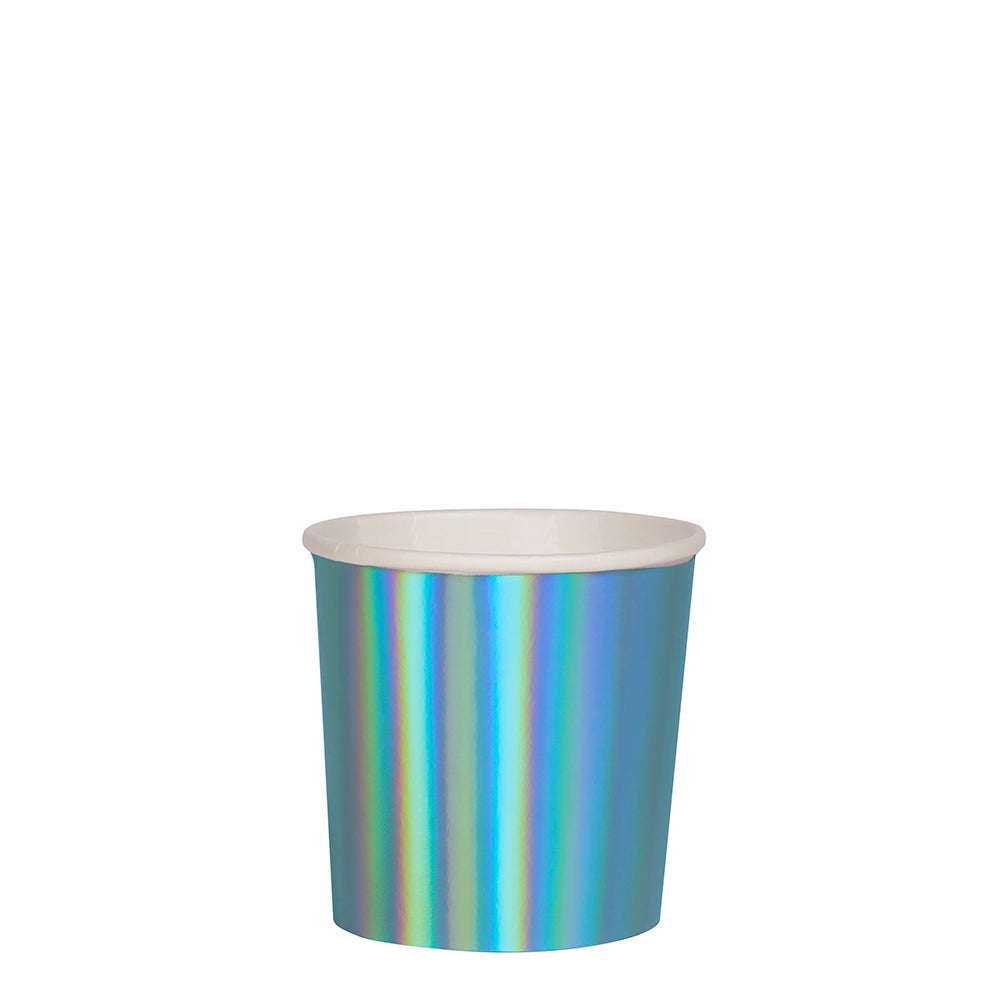 Meri Meri - Small Blue Holographic Tumbler Cup - SimplySoiree