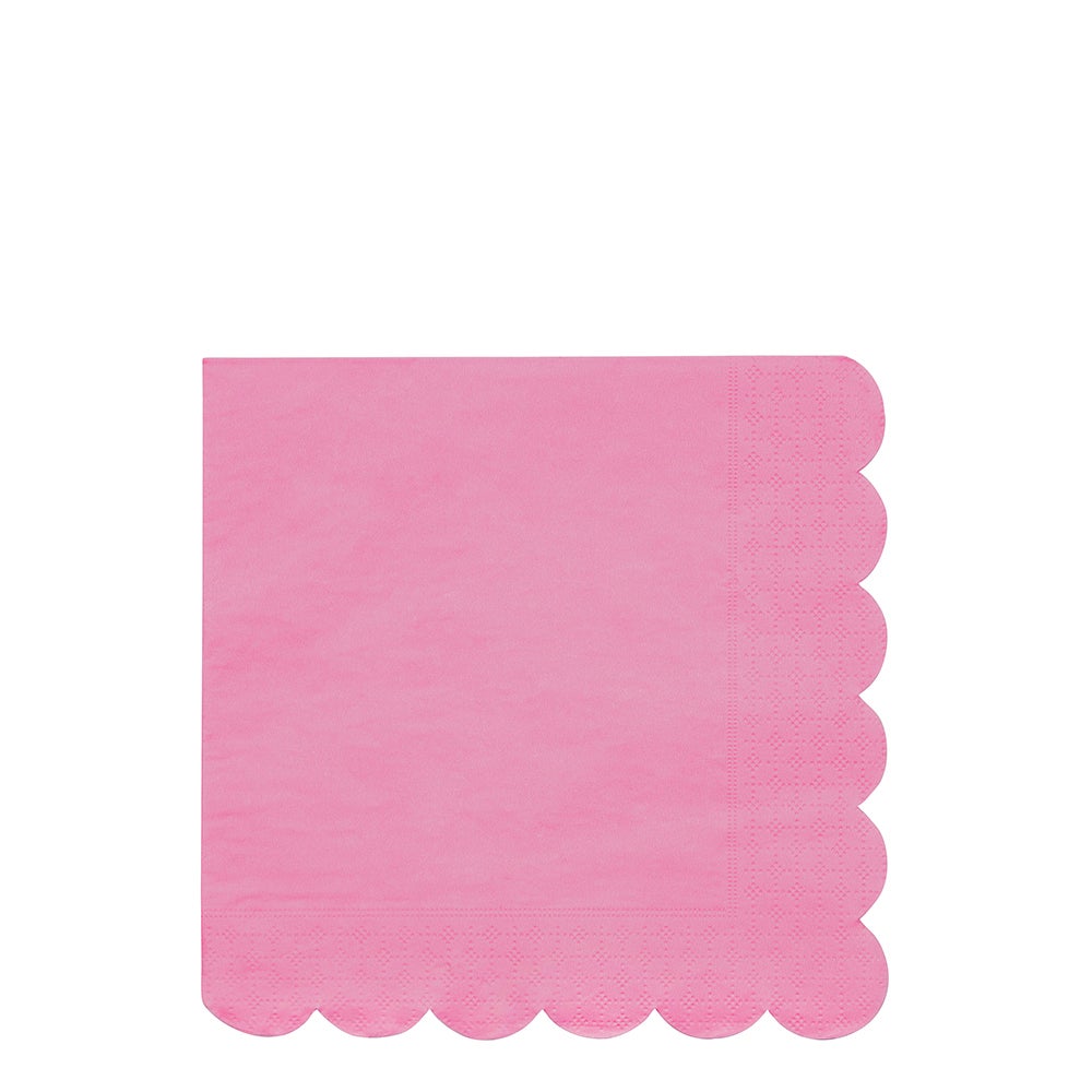 Meri Meri - Bubblegum Pink Simply Eco Large Napkins - SimplySoiree