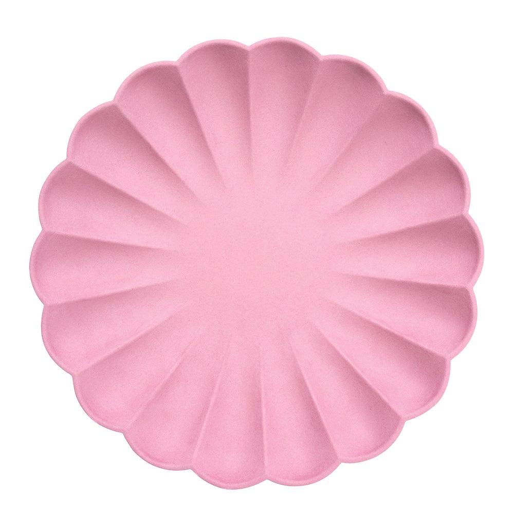 Meri Meri - Bubblegum Pink Simply Eco Large Plate - SimplySoiree
