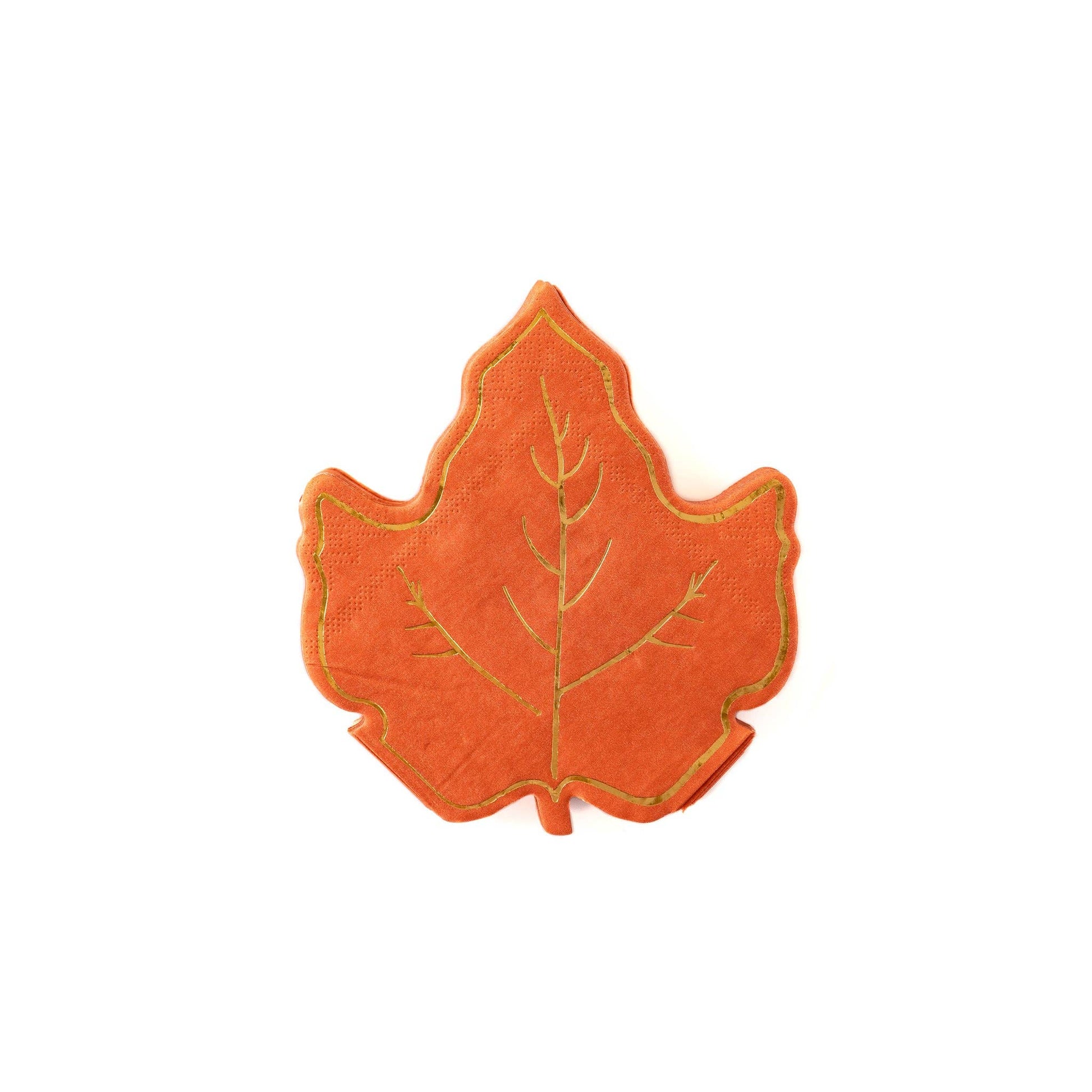 Harvest/ Thanksgiving Maple Leaf Cocktail Napkin - SimplySoiree