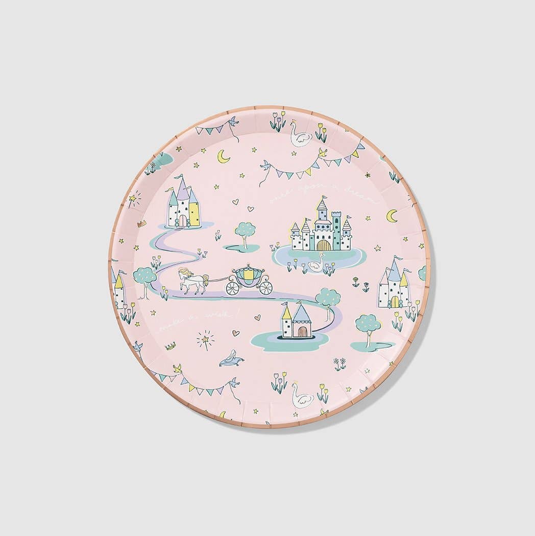 Fairytale Large Paper Party Plates (10 per Pack) - SimplySoiree