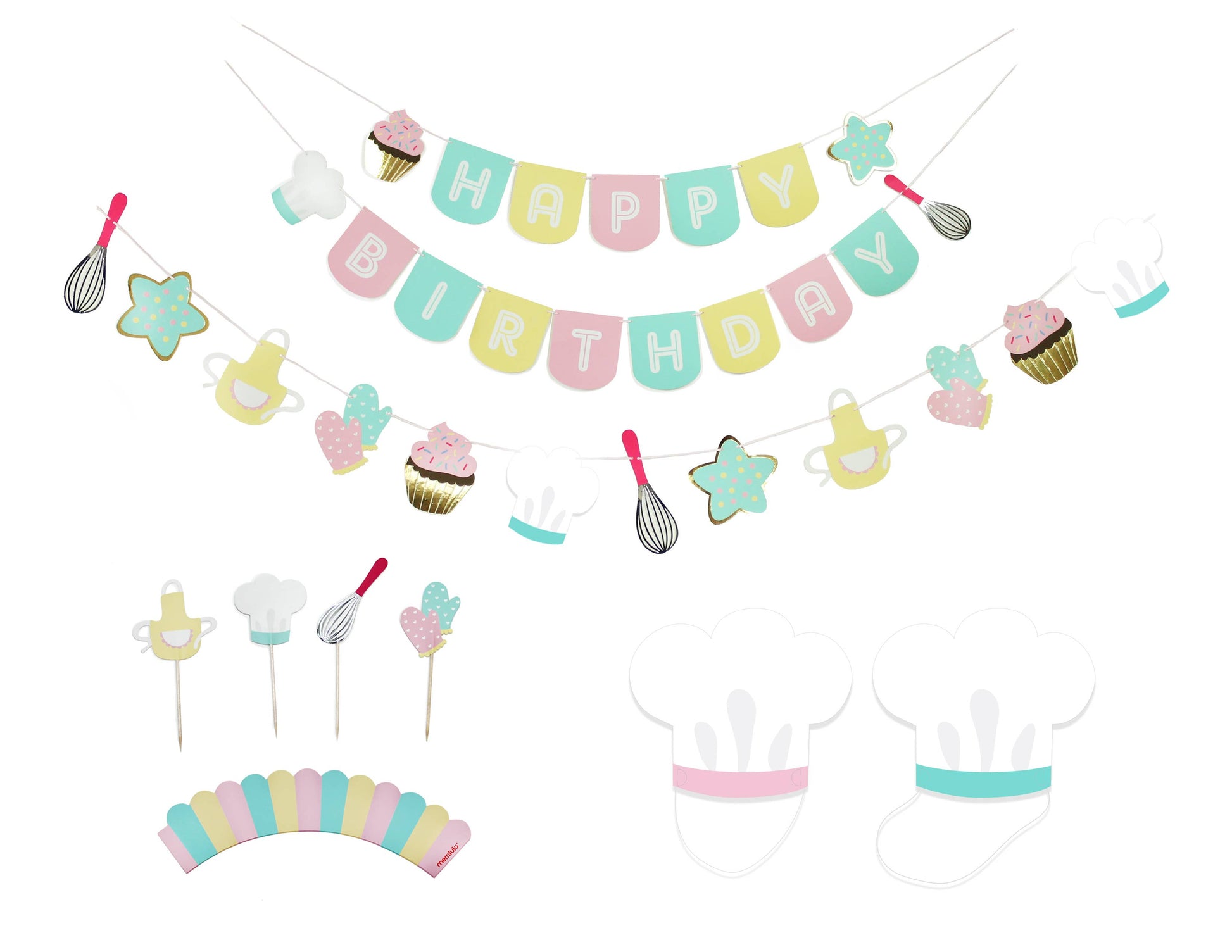 Little Bakers - Birthday Party Decoration Kit - SimplySoiree