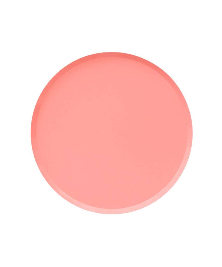 Plates 7 inch - Neon Coral - SimplySoiree