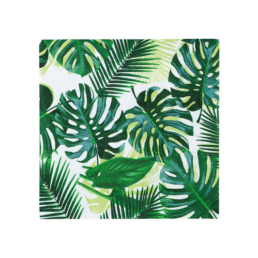 Tropical Fiesta Palm Leaf Cocktail Napkins - SimplySoiree