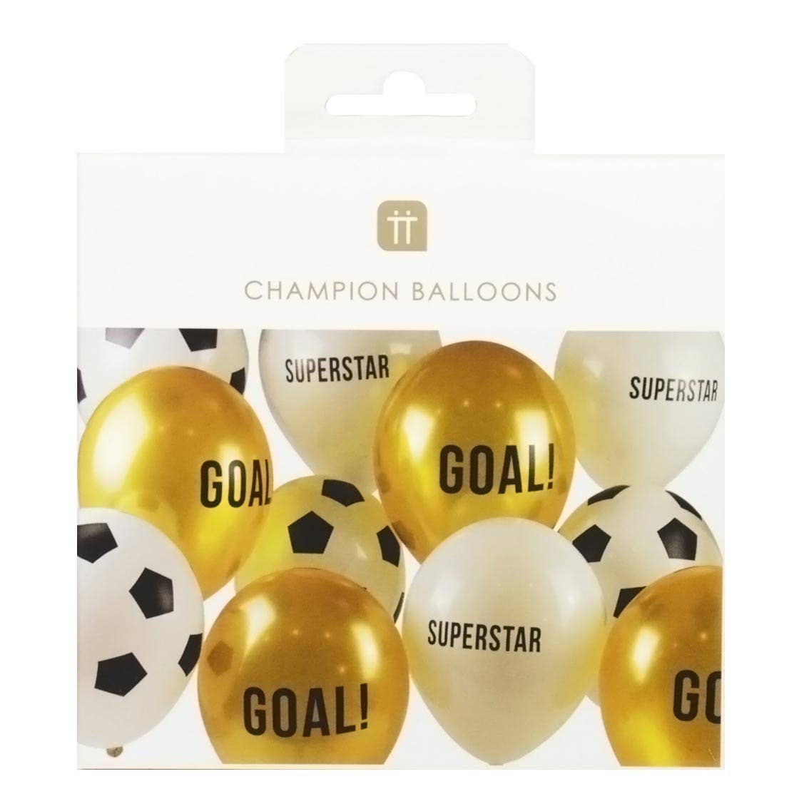 Party Champions Soccer Balloons, 3 Designs - Pack of 12 - SimplySoiree