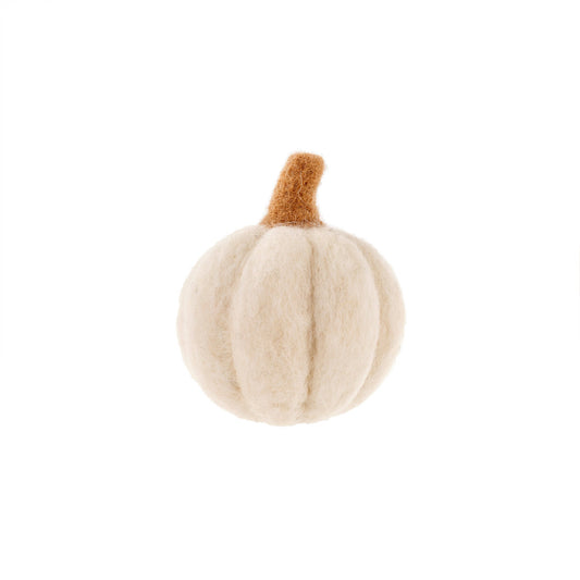 White Felt Pumpkin - Small - SimplySoiree