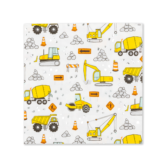 Under Construction Large Napkins - 16 Pack - SimplySoiree