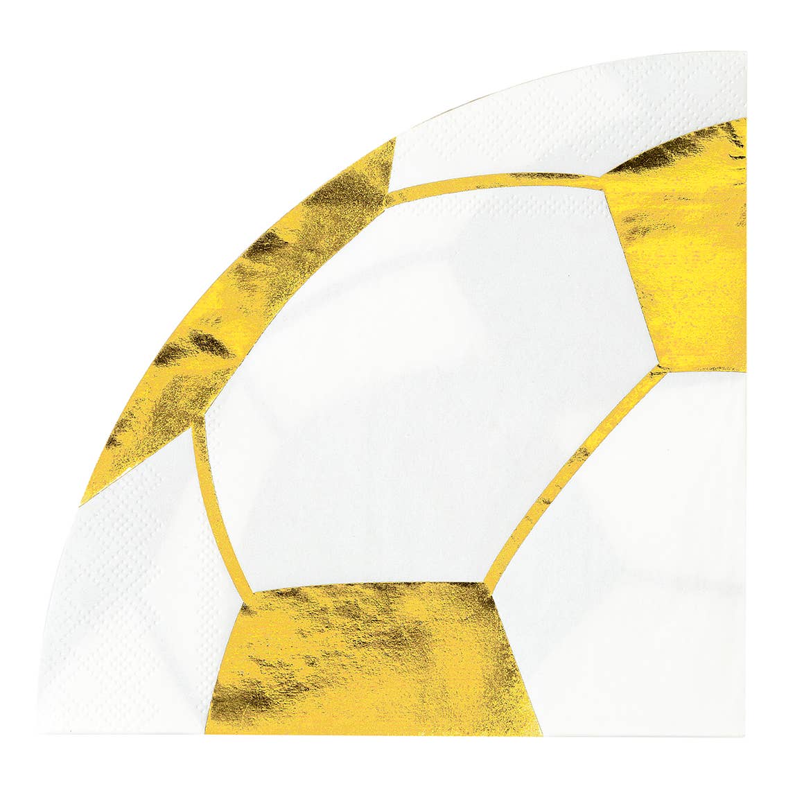 Party Champions Soccer Ball Shaped Paper Napkin - 16 Pack - SimplySoiree