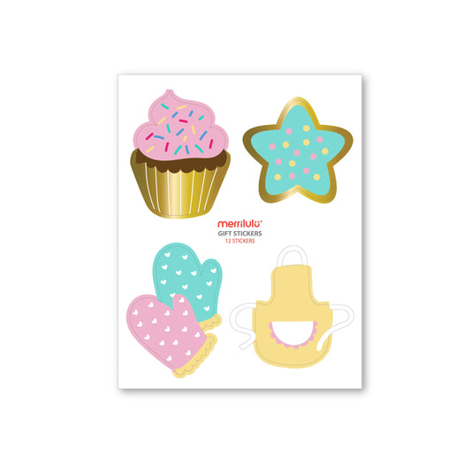 Little Bakers - Gift Bag Stickers - SimplySoiree