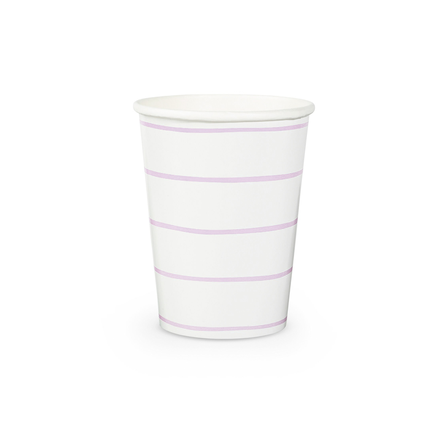 Frenchie Striped Lilac 9 oz Cups - 8 Pk. - SimplySoiree