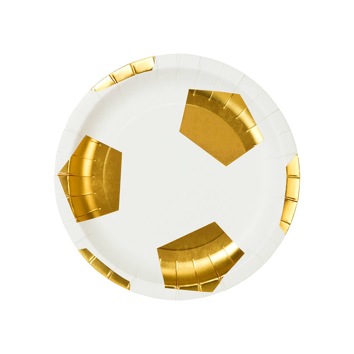 Party Champions Soccer Ball Shaped Plates - 12 Pack - SimplySoiree