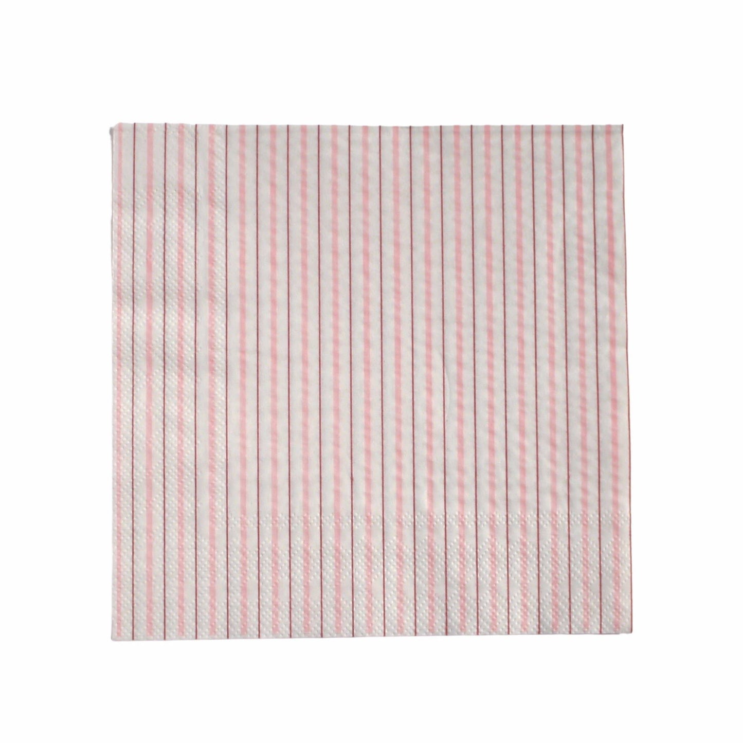 Pink Fine Stripes Napkins (Set of 16) - SimplySoiree