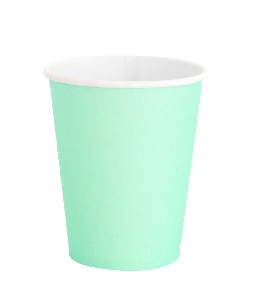 Paper Cups - Mint - 8oz - SimplySoiree
