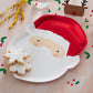 Red Foiled Santa Christmas Paper Plates