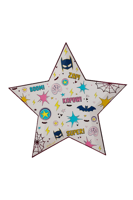 Superhero Star Plate - Large - SimplySoiree
