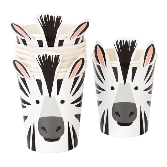 Party Animals Zebra Cups - 8 Pack - SimplySoiree