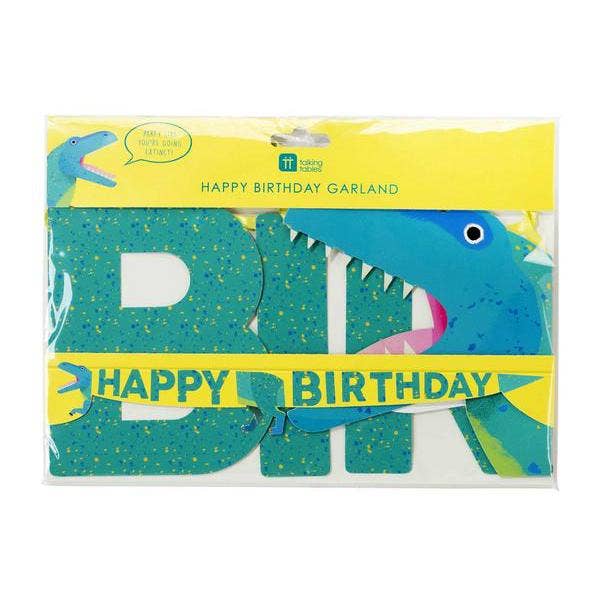 Party Dinosaur Happy Birthday Garland - SimplySoiree