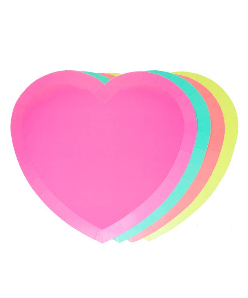 Novelty Plates - I Heart Neon - SimplySoiree