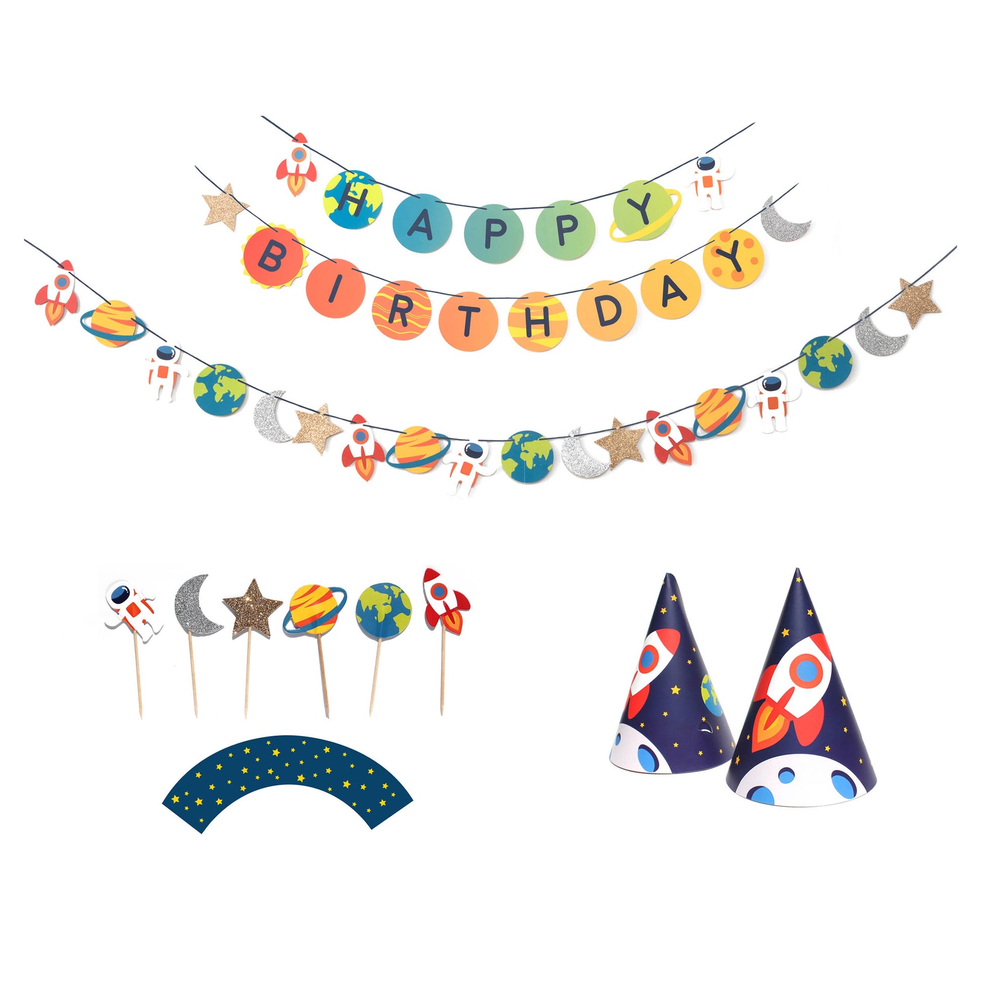 Trip To the Moon - Birthday Party Decoration Kit - SimplySoiree