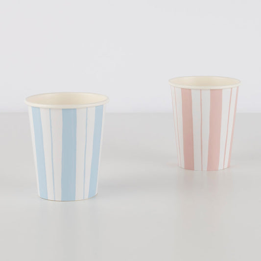 Meri Meri - Ticking Stripe Cups (8pcs)